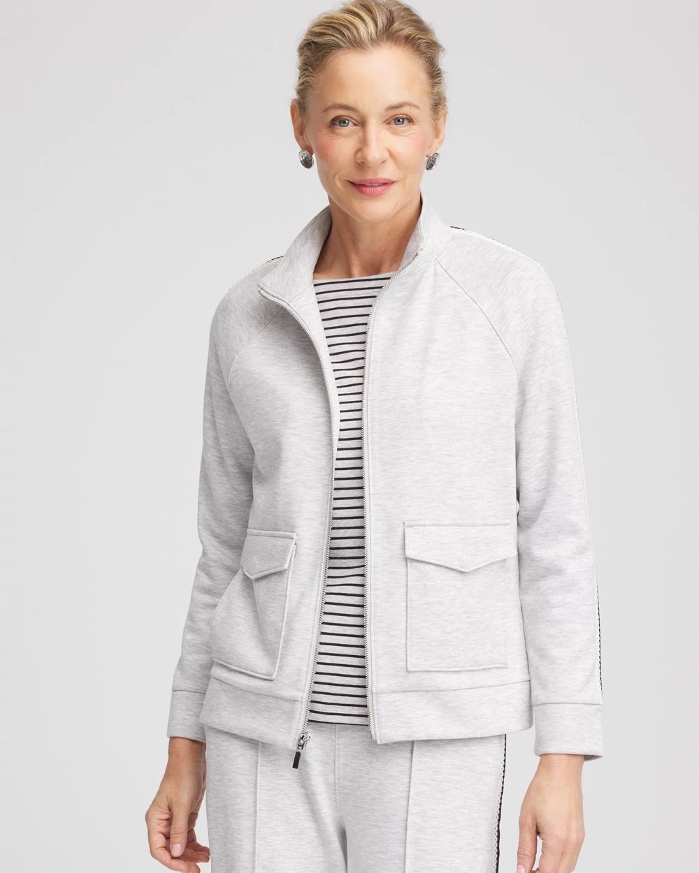 Zenergy® Double-Knit Lattice Trim Jacket | Chico's